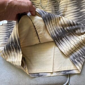 NWT.  Kenneth Cole brown & beige printed and lined skirt.